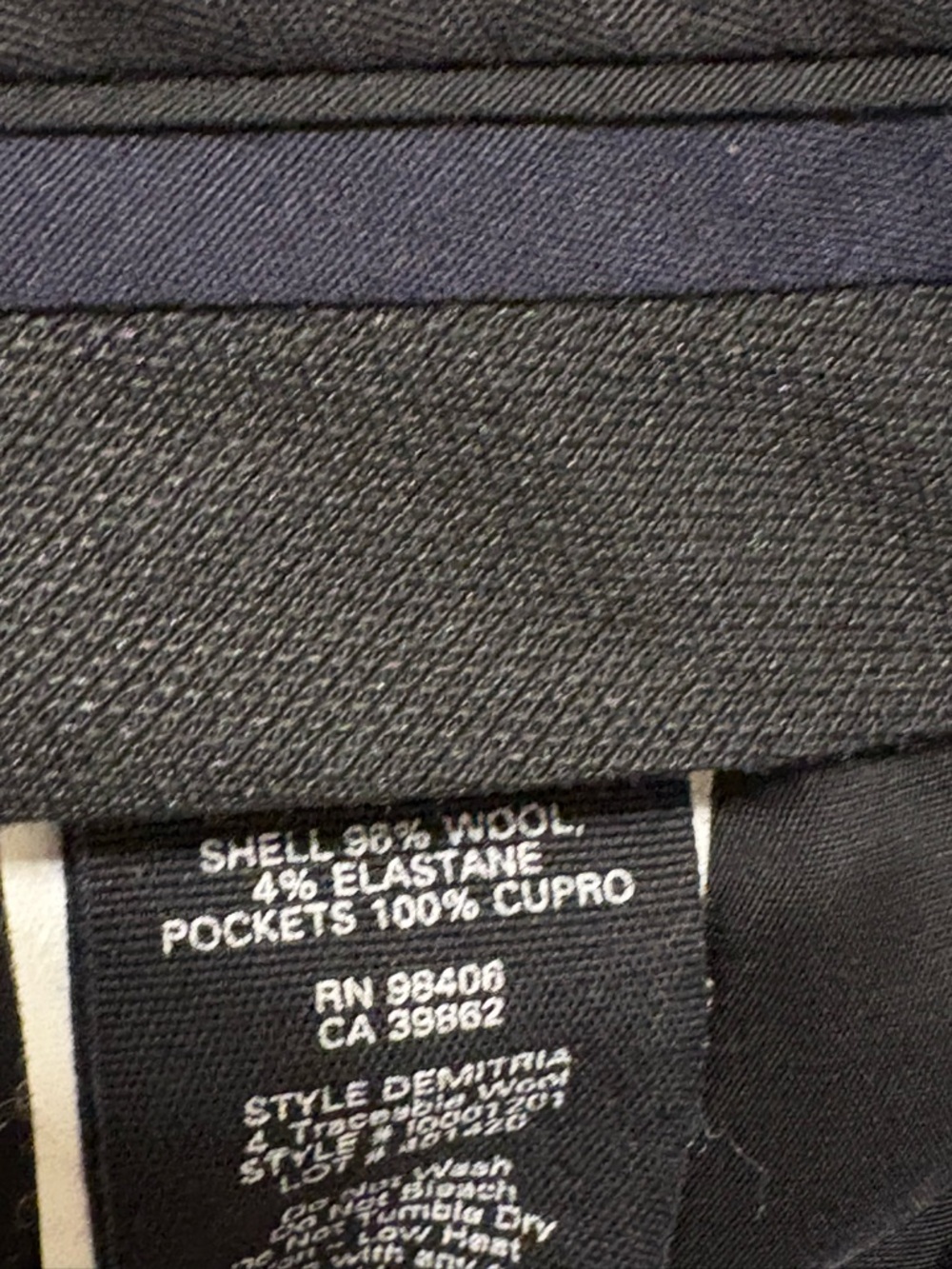 Theory Pants black Classic Tailored Fit Size 4 Wool - Picture 11 of 11